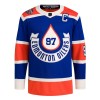 Edmonton Oilers Hockeydrakt Connor McDavid Heritage Classic 2023-24 Blå Adidas Authentic - Herre